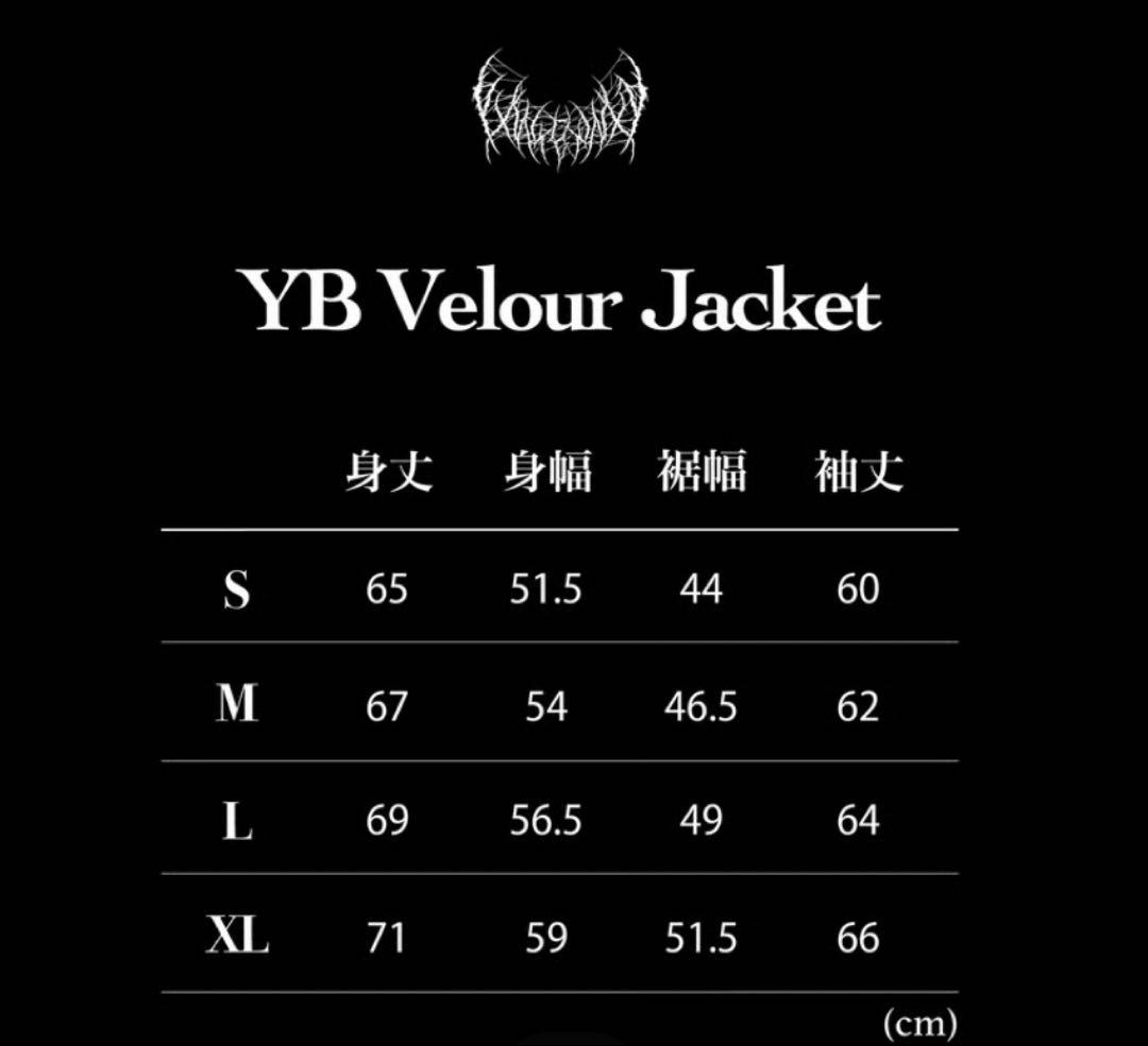 white　 yxngbrantz Velour setup Sサイズ