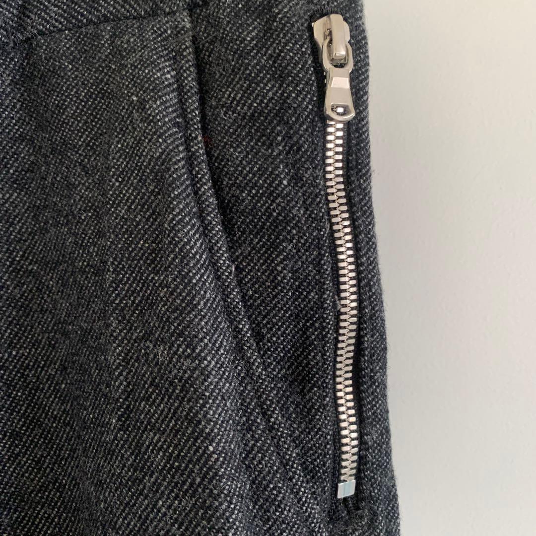 ジュンハシモト　TWEED 17cm PANTS CHARCOAL 3