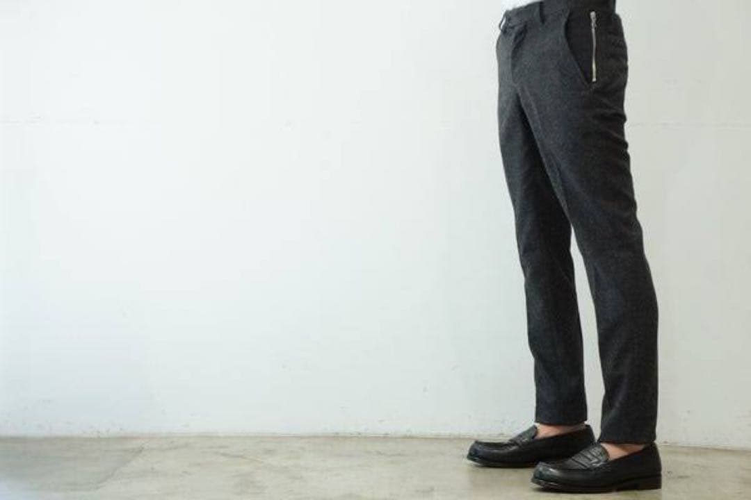 ジュンハシモト　TWEED 17cm PANTS CHARCOAL 3