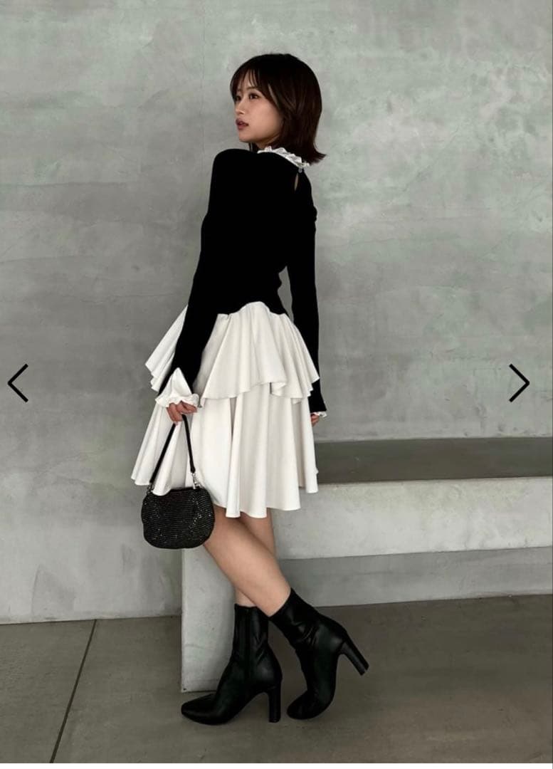 新作新品♥️SNIDEL Sustainableドッキングミニニットワンピース