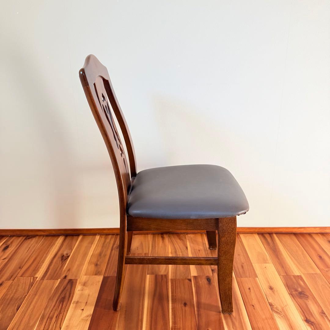 ①カリモク　ダイニングチェア　木製　karimoku 椅子　イス　コロニアル