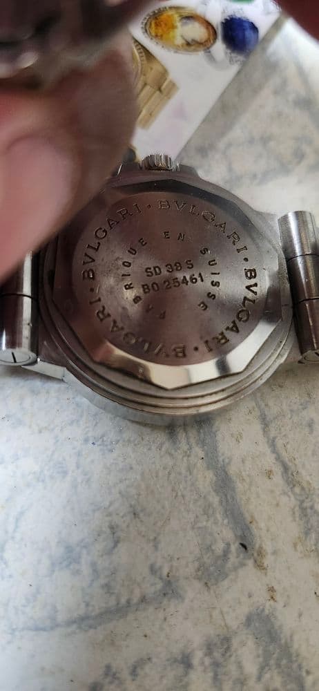 BVLGARI ディアゴノ スクーバ デイト メンズ 不動