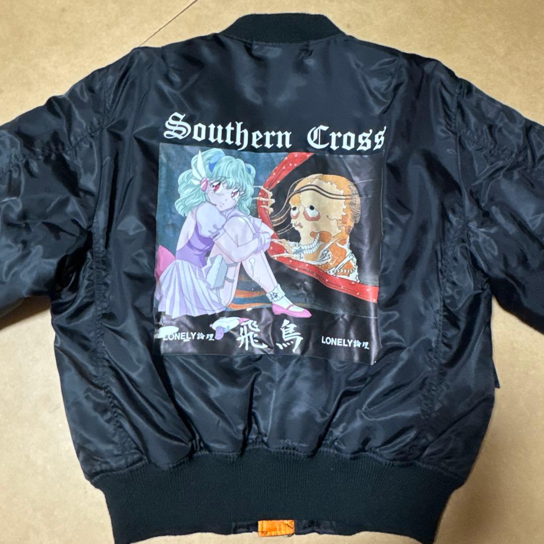 ち*め様 【激レア】 値下げ可Lonely論理 MA-1 フライトジャケット ブ