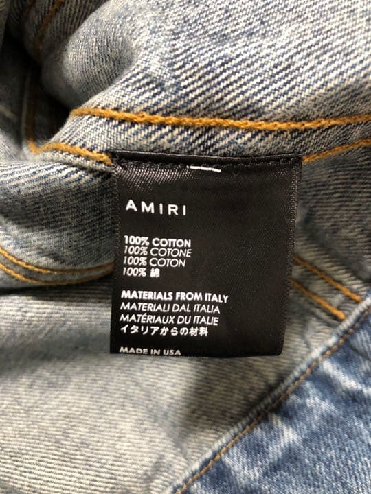 AMIRI GRAFFITI NEON TRUCKER デニムジャケット XS