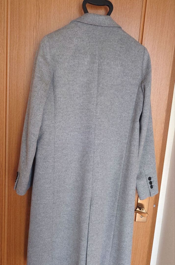 【美品】トゥモローランド★グレー ダブルブレスト ロングコート