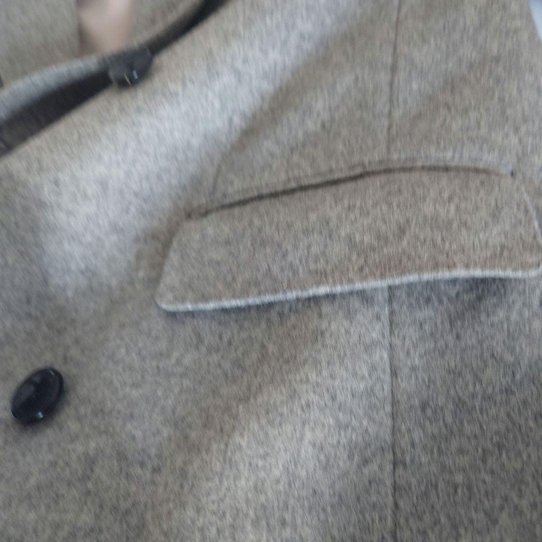 【美品】トゥモローランド★グレー ダブルブレスト ロングコート