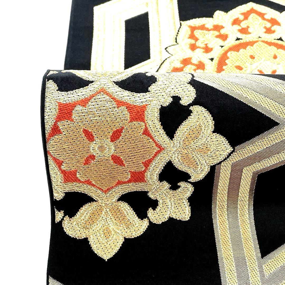 専用帯6175 ●川島織物謹製 高級 正絹 六通 袋帯 花文 華文