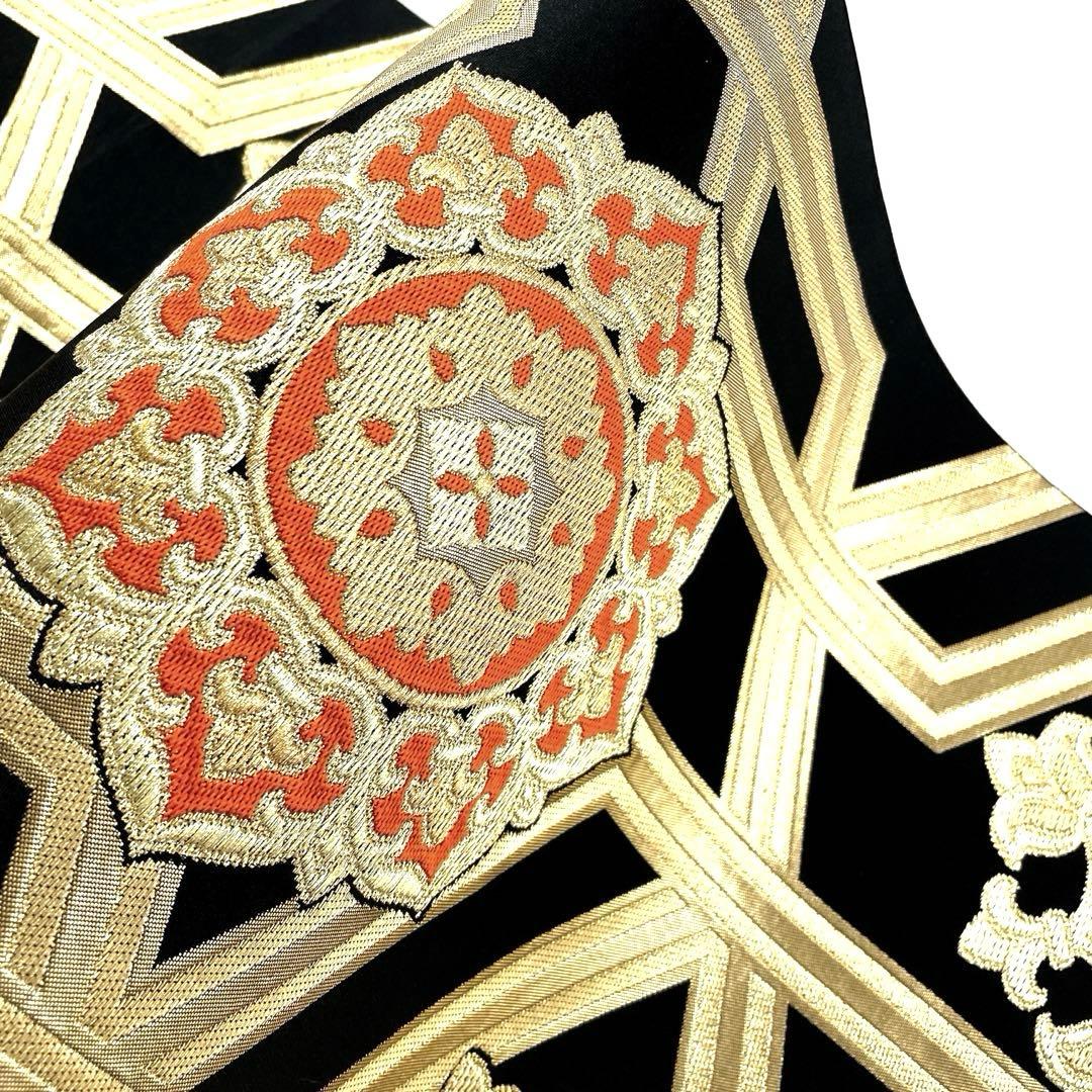 専用帯6175 ●川島織物謹製 高級 正絹 六通 袋帯 花文 華文