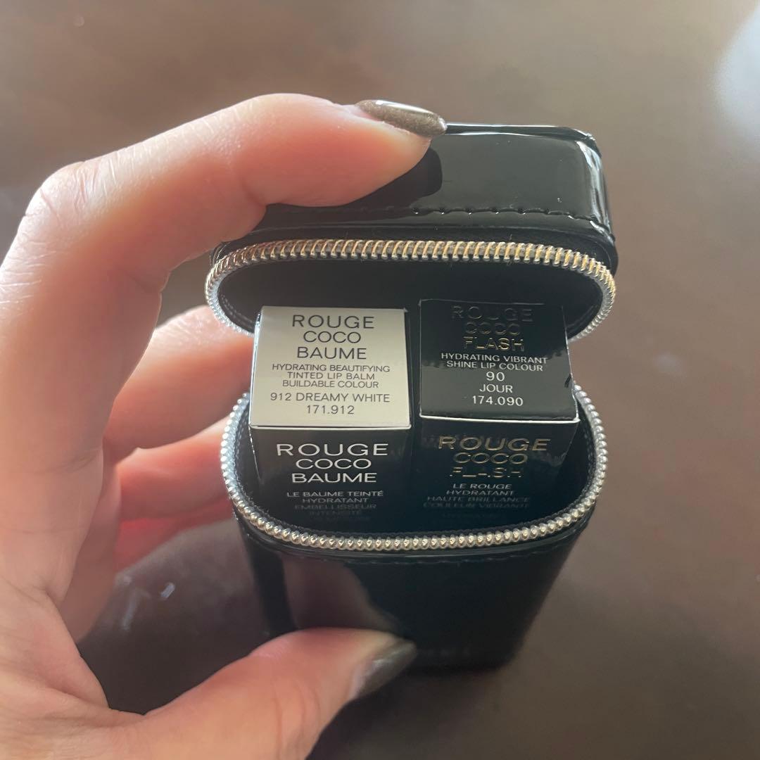 開封のみ未使用【CHANEL シャネル】クリスマス コフレ 限定 ポーチ リップ