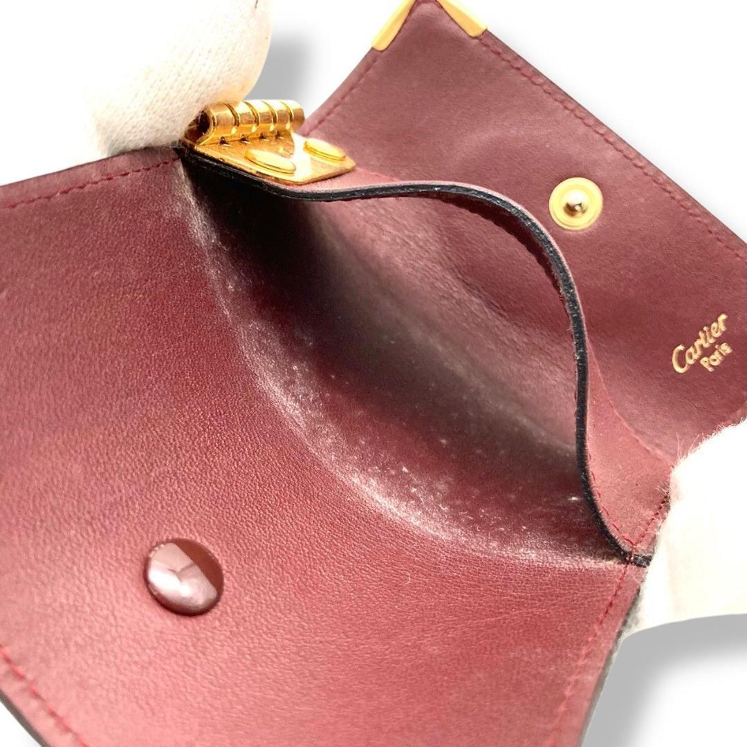 カルティエ マストライン レザー ボルドー 4連キーケース 未使用 70206