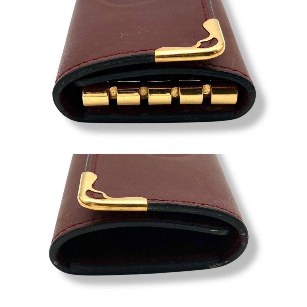 カルティエ マストライン レザー ボルドー 4連キーケース 未使用 70206