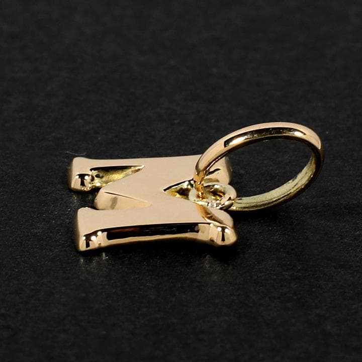 18金 イニシャル アルファベット ペンダント トップ ヘッド M m 新品
