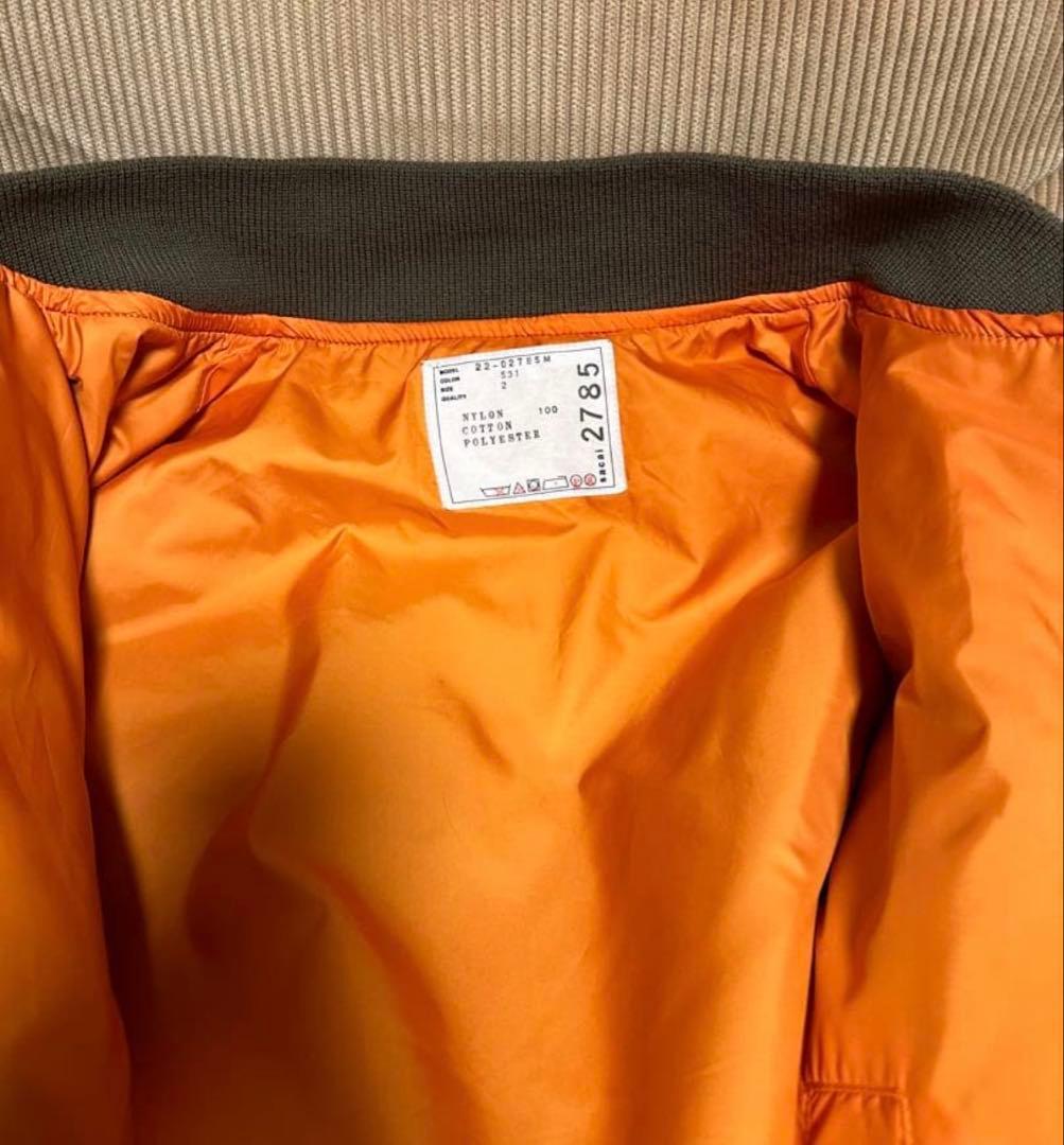 Sacai サカイ MA-1タイプ フライトジャケット サイズ2