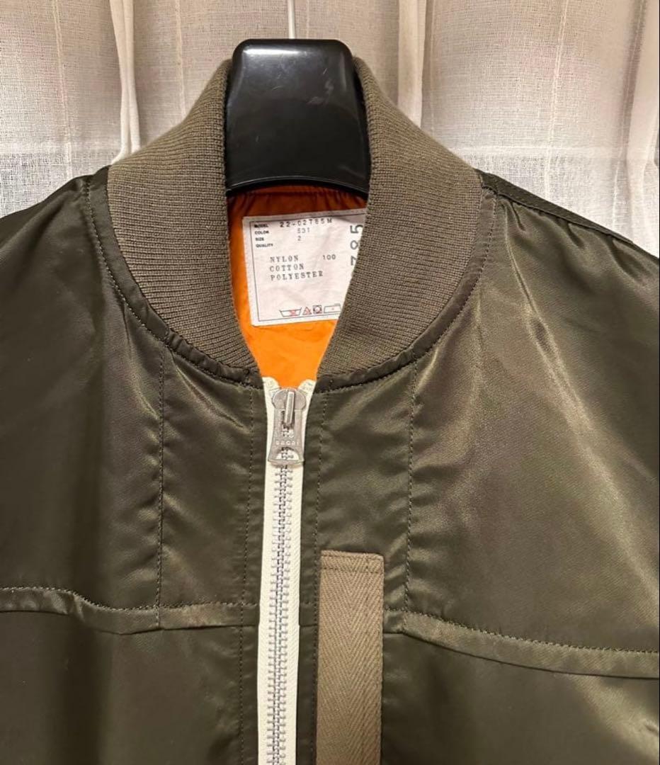 Sacai サカイ MA-1タイプ フライトジャケット サイズ2