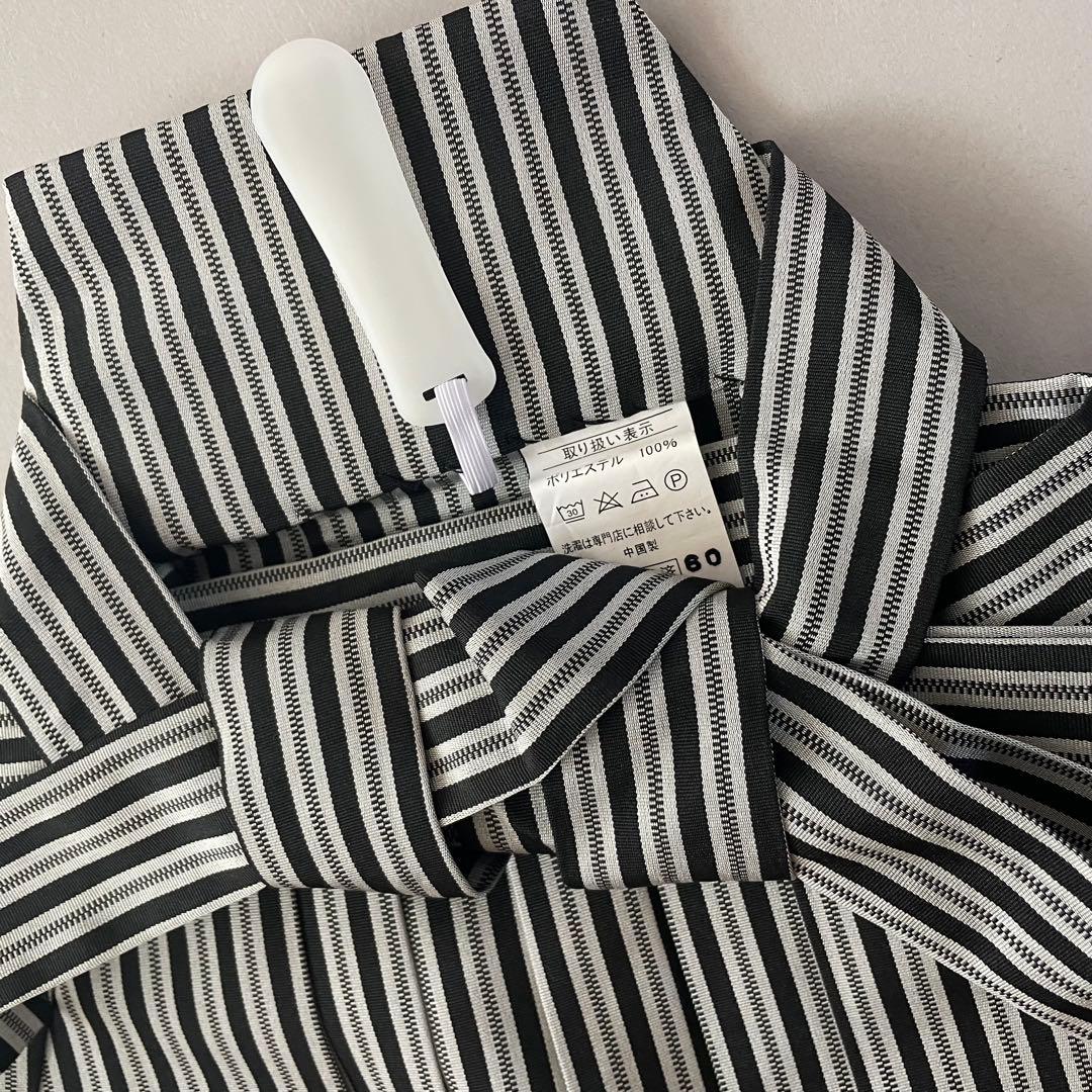 美品　七五三　5歳　羽織　袴セット　グレー色