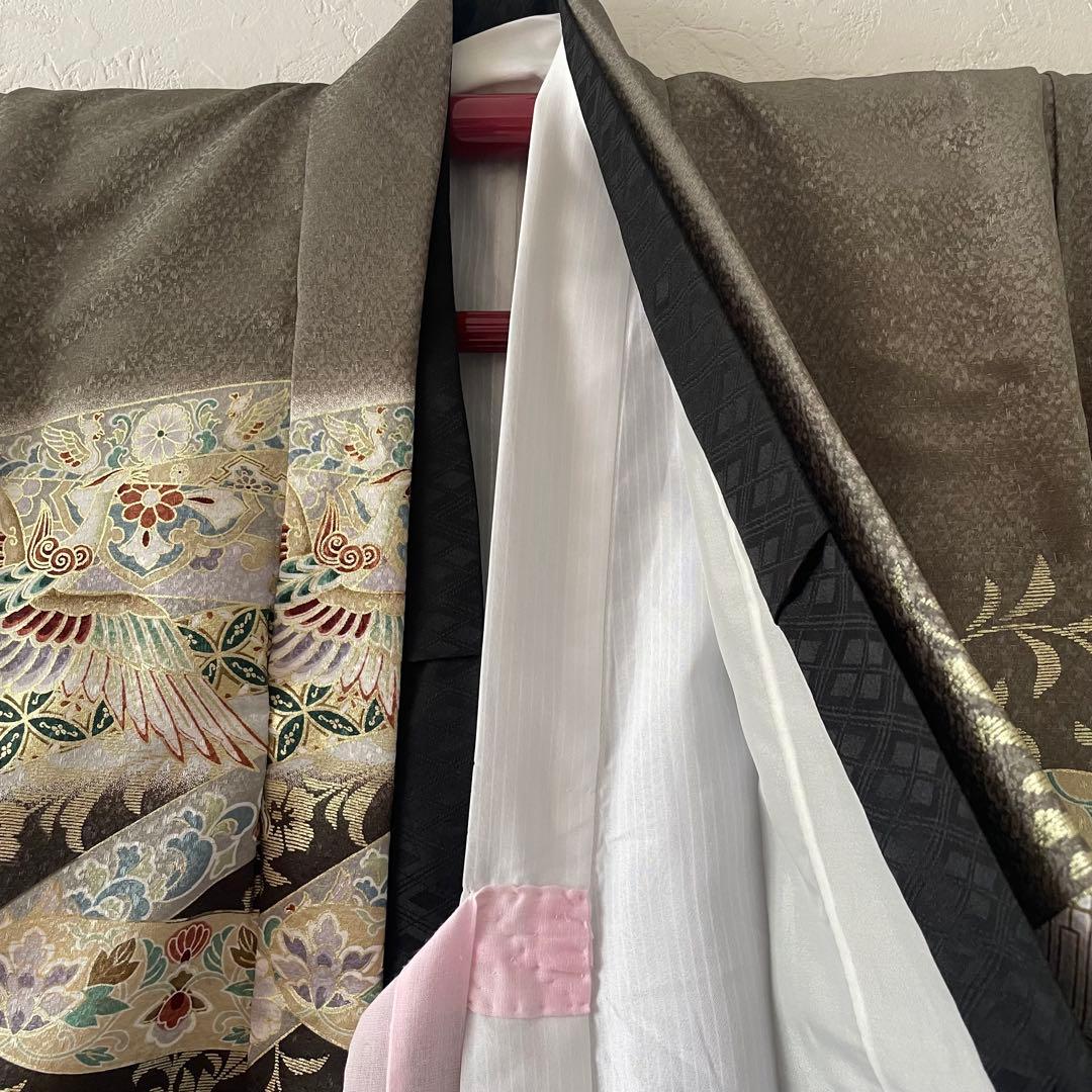 美品　七五三　5歳　羽織　袴セット　グレー色