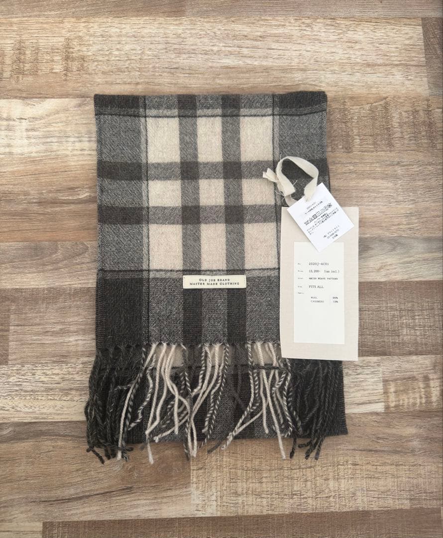 old joe オールドジョー マフラー ストール チェック 25AW