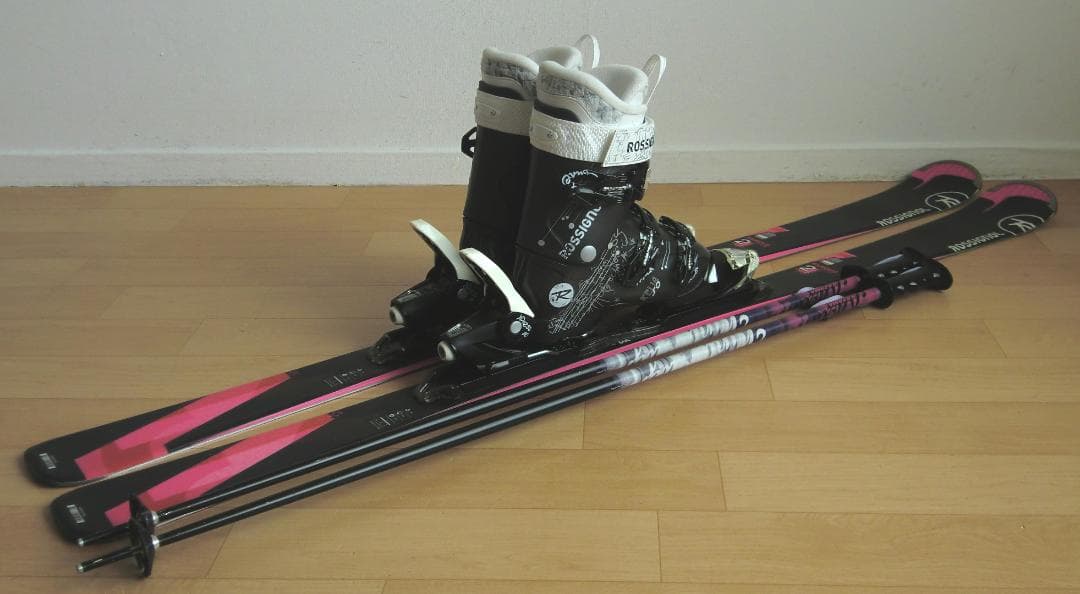 ■12月・1月限定■送料無料■ロシニョール女性用スキーセット■149/24.5■