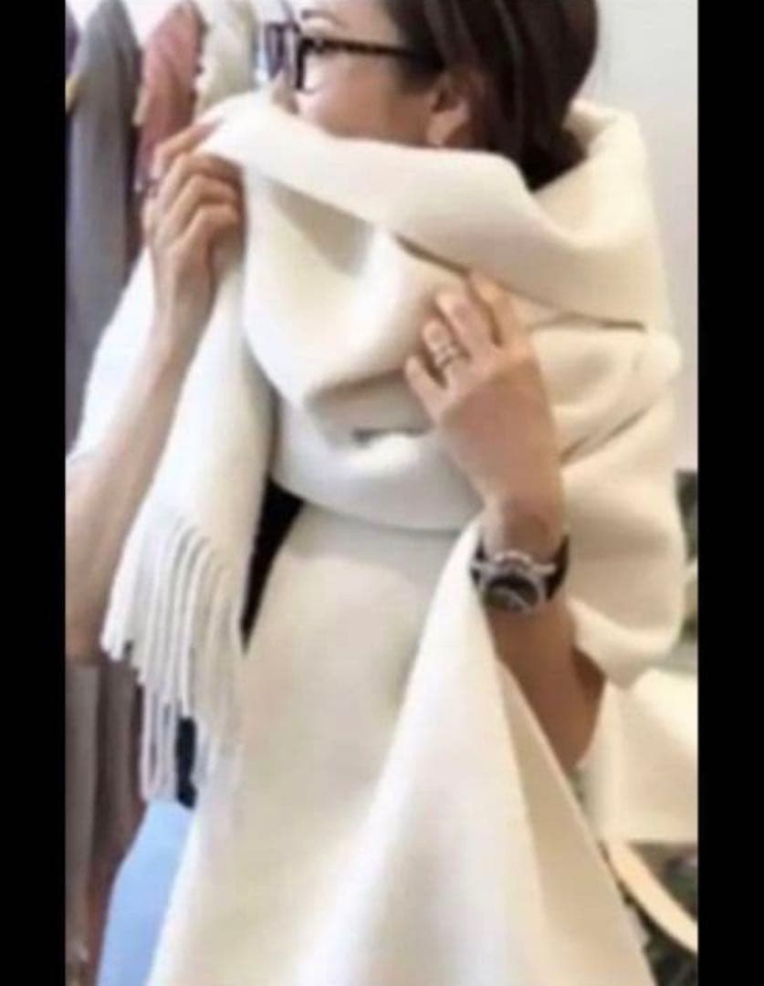 アソースメレ　ウールアルパカチャンキーフリンジストール