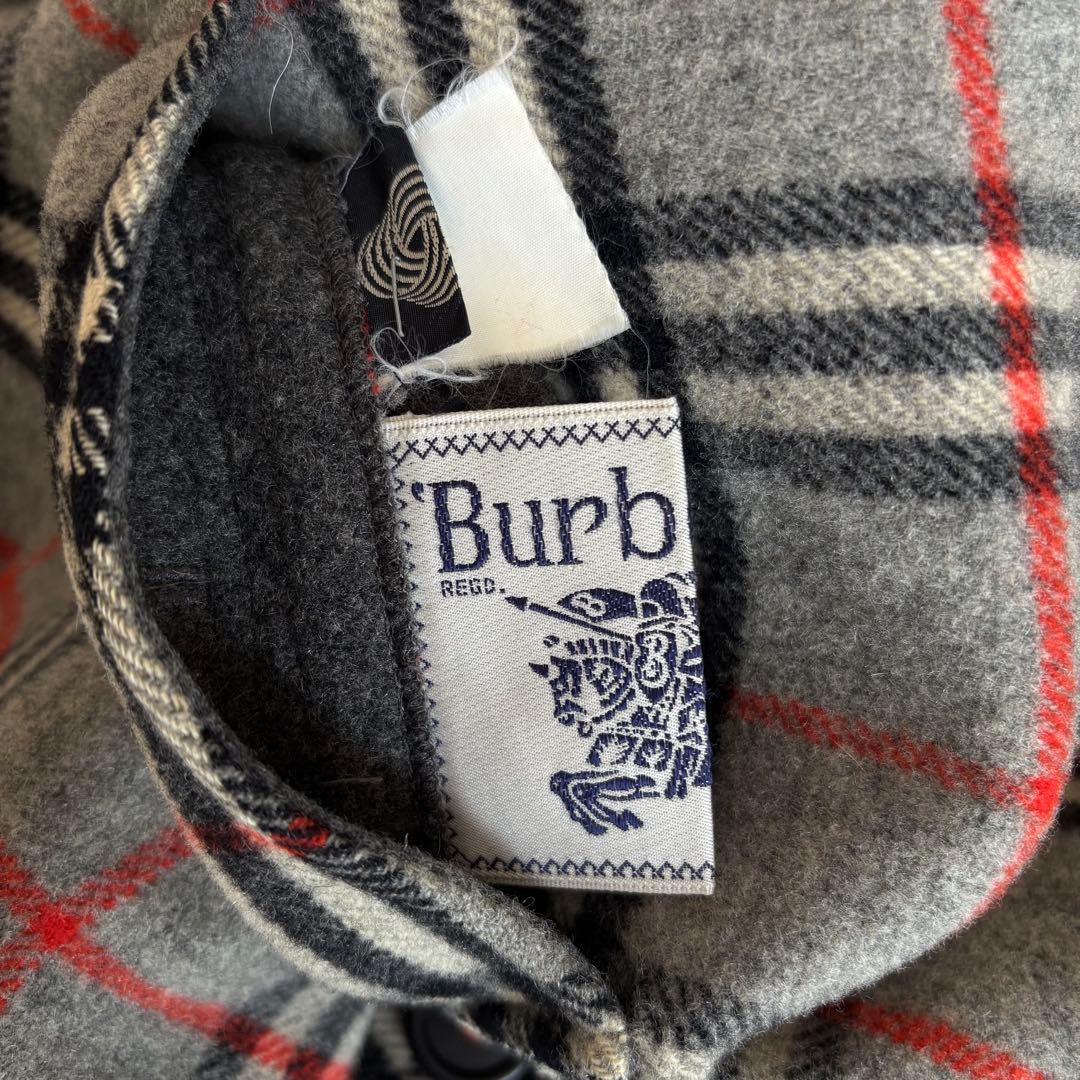 ❤️人気◆バーバリー ダブルフェイス リバーシブル コート ラムウール グレー