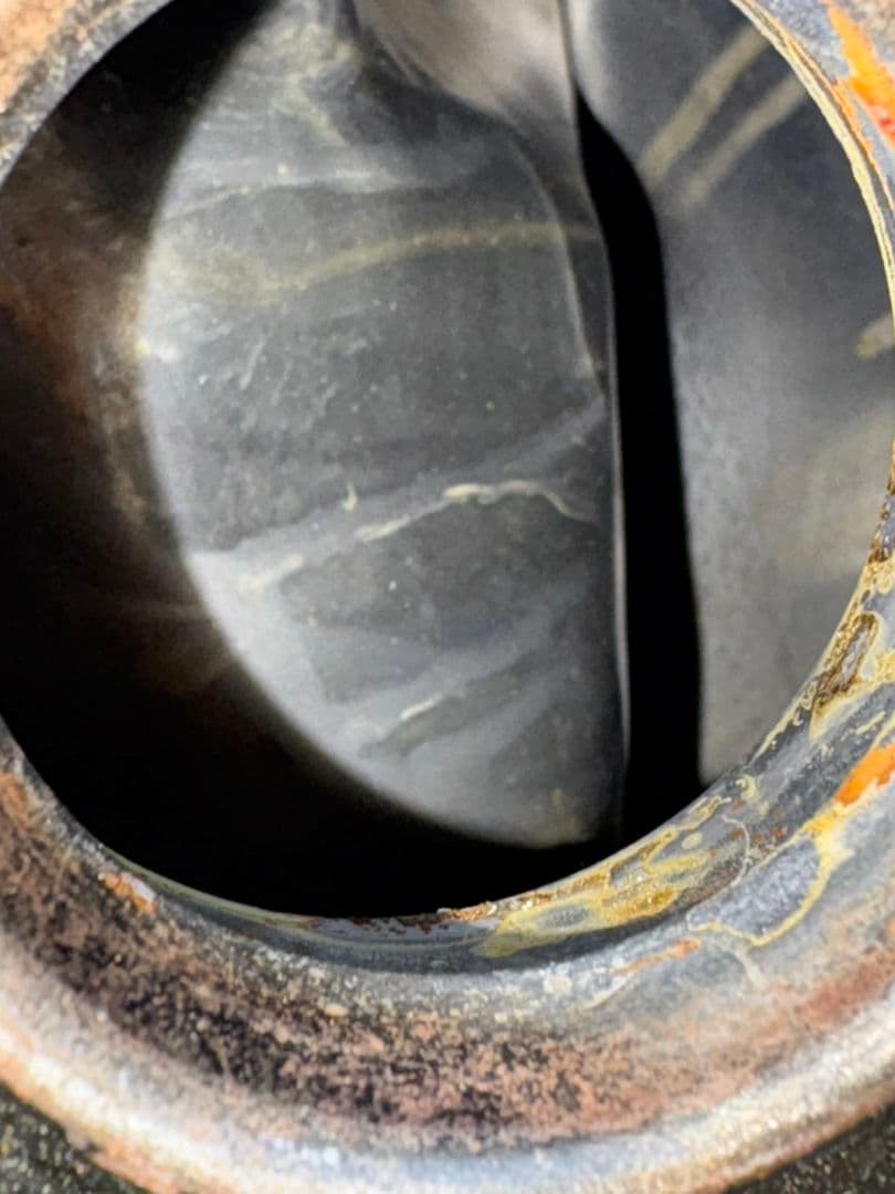 YAMAHA SR250タンク ブラック 付属品付き タンク内錆び取り済