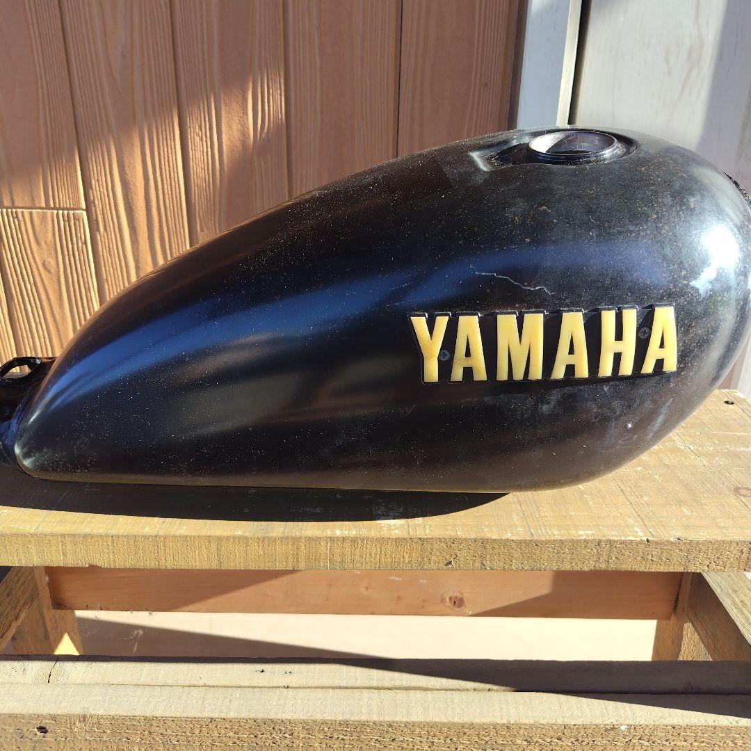 YAMAHA SR250タンク ブラック 付属品付き タンク内錆び取り済