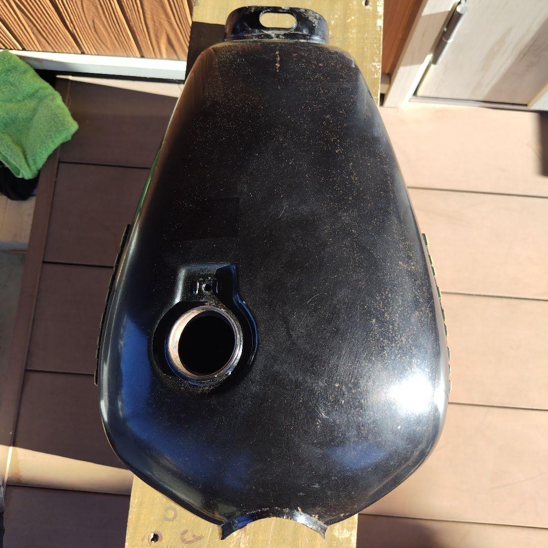 YAMAHA SR250タンク ブラック 付属品付き タンク内錆び取り済