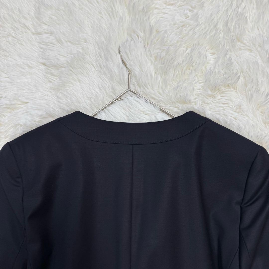 美品 セオリーリュクス Executive Nikkia ノーカラージャケット