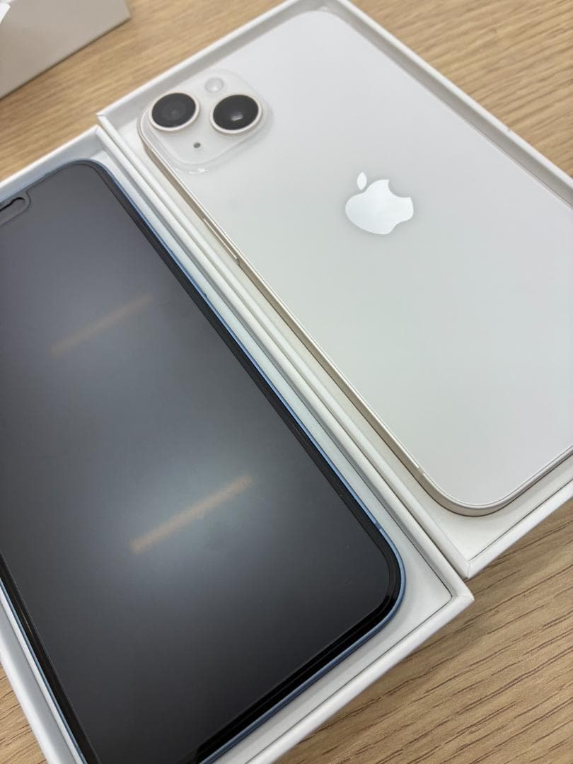 Apple iPhone 14青色 本体 充電ケーブル付き