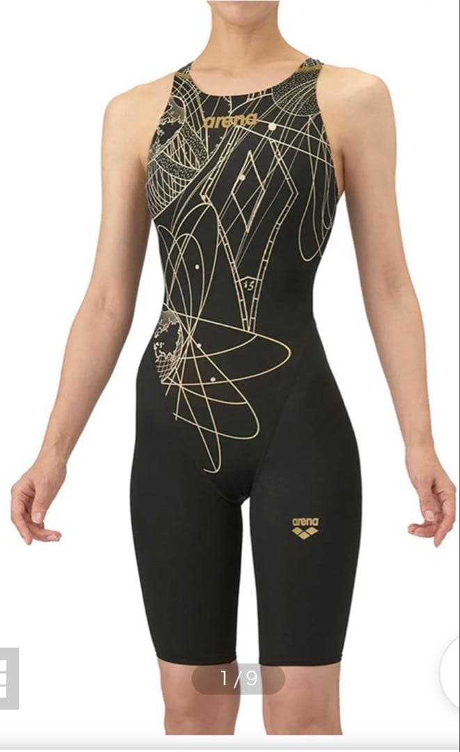 arena 競泳用水着 ブラック ゴールド