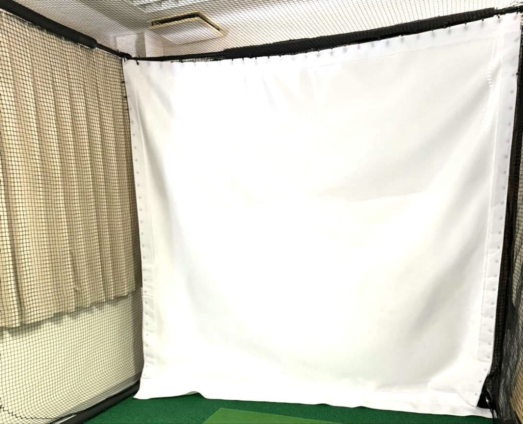 消音スクリーン　Sky　trak 正規代理店購入　ゴルフ　白幕　スクリーンシート