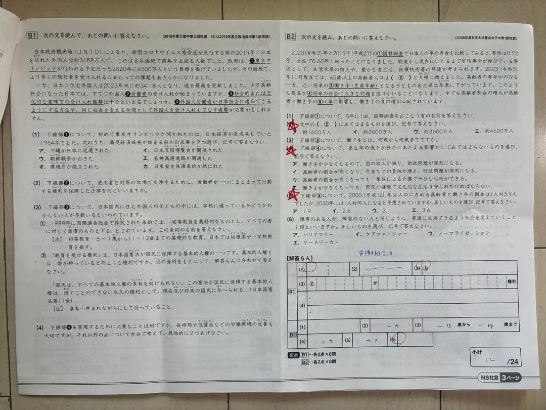 SAPIX Summer 小6 夏期講習教材（全册）