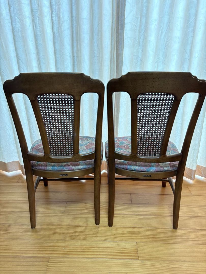 karimoku カリモク チェア 椅子　花柄