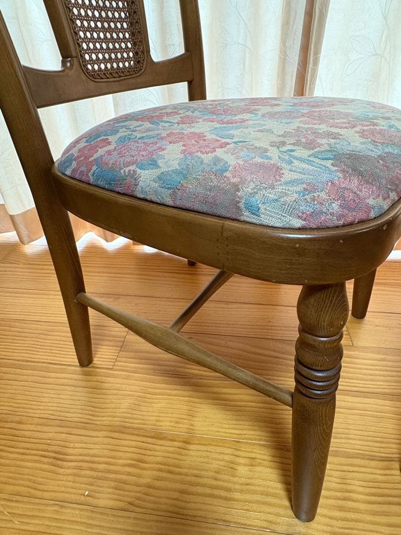 karimoku カリモク チェア 椅子　花柄