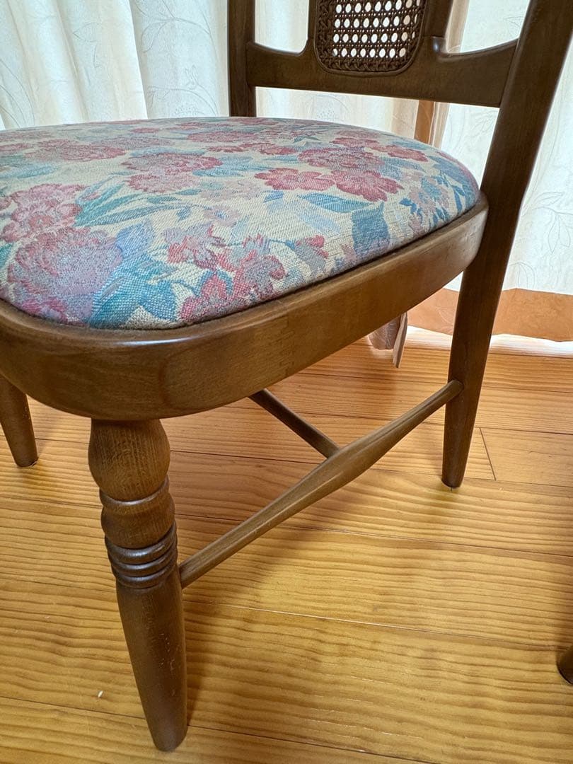 karimoku カリモク チェア 椅子　花柄