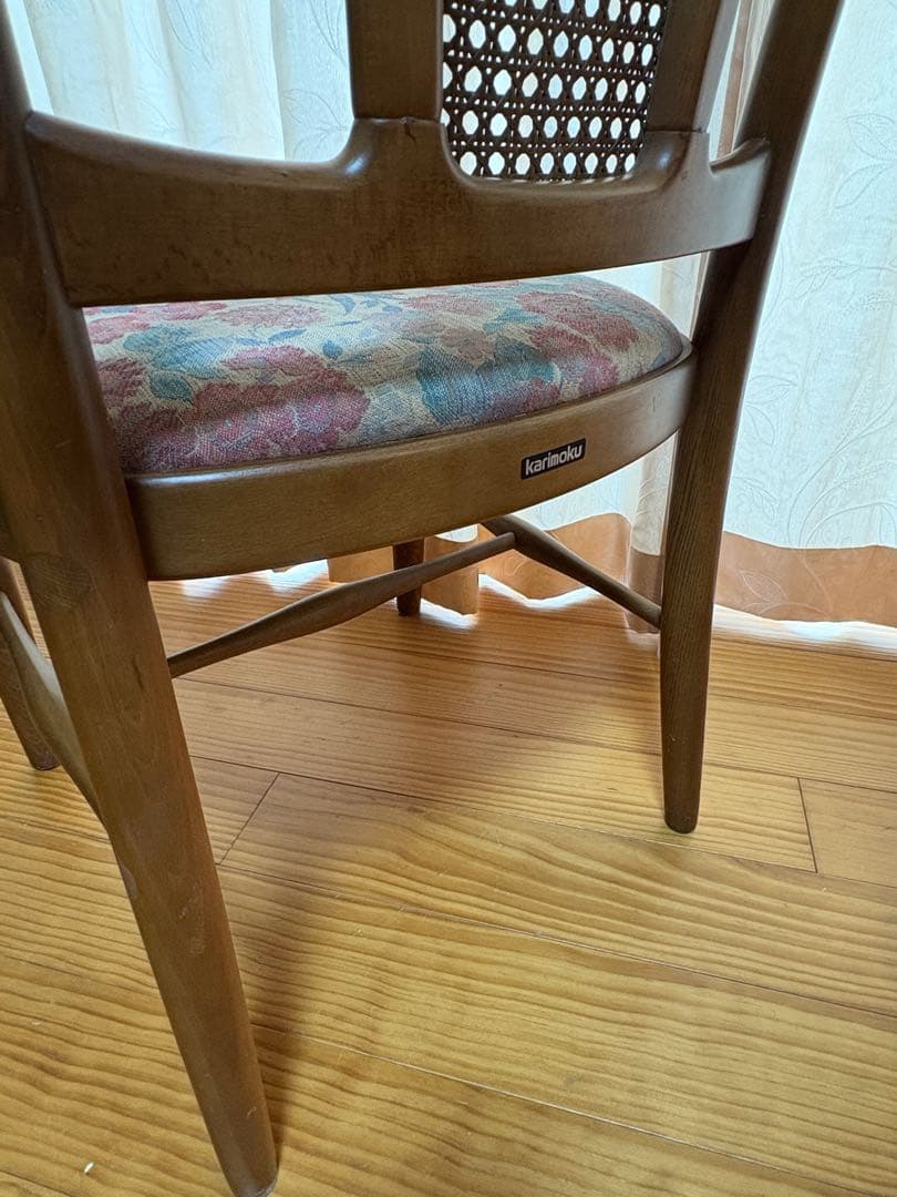 karimoku カリモク チェア 椅子　花柄
