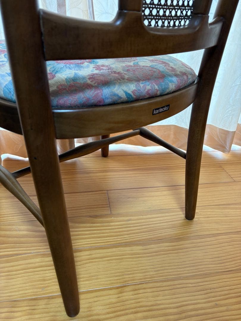 karimoku カリモク チェア 椅子　花柄
