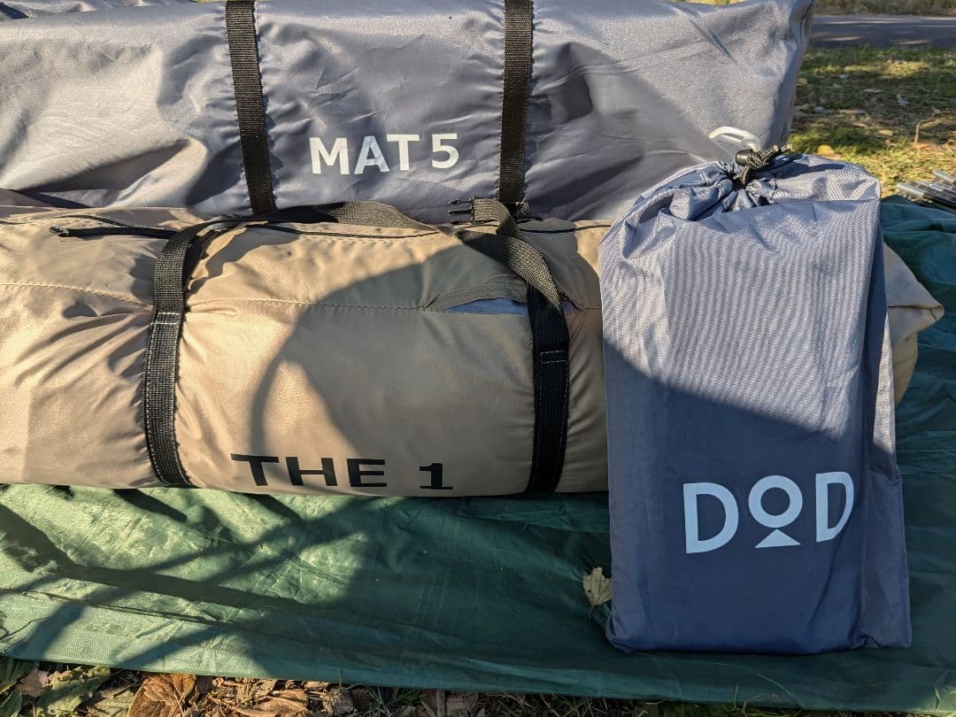 DOD　ザ・ワンタッチテント(L)　別売りグランドシート、MAT5付き