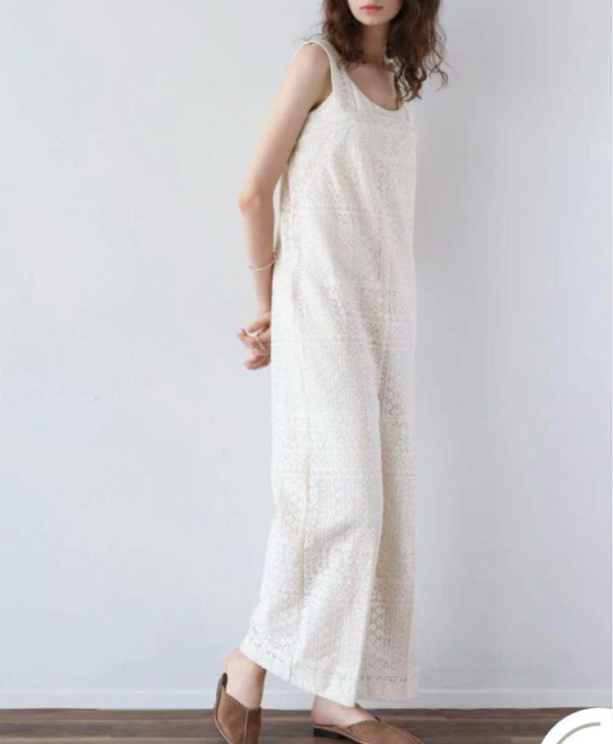 サンフラワー　　　◆新品タグ付き◆ヤマダヤ◆コットンレースオールインワン