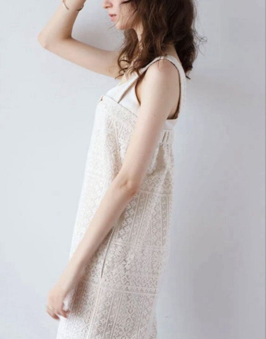 サンフラワー　　　◆新品タグ付き◆ヤマダヤ◆コットンレースオールインワン