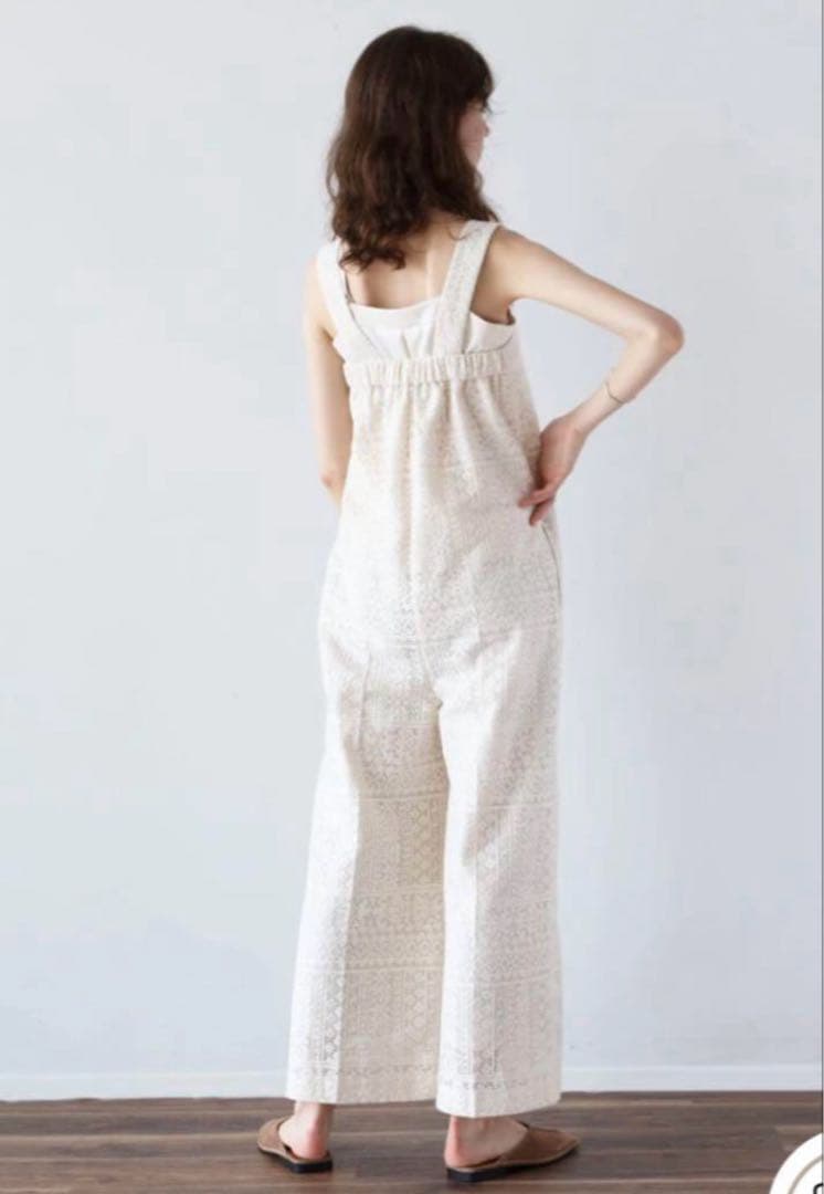 サンフラワー　　　◆新品タグ付き◆ヤマダヤ◆コットンレースオールインワン