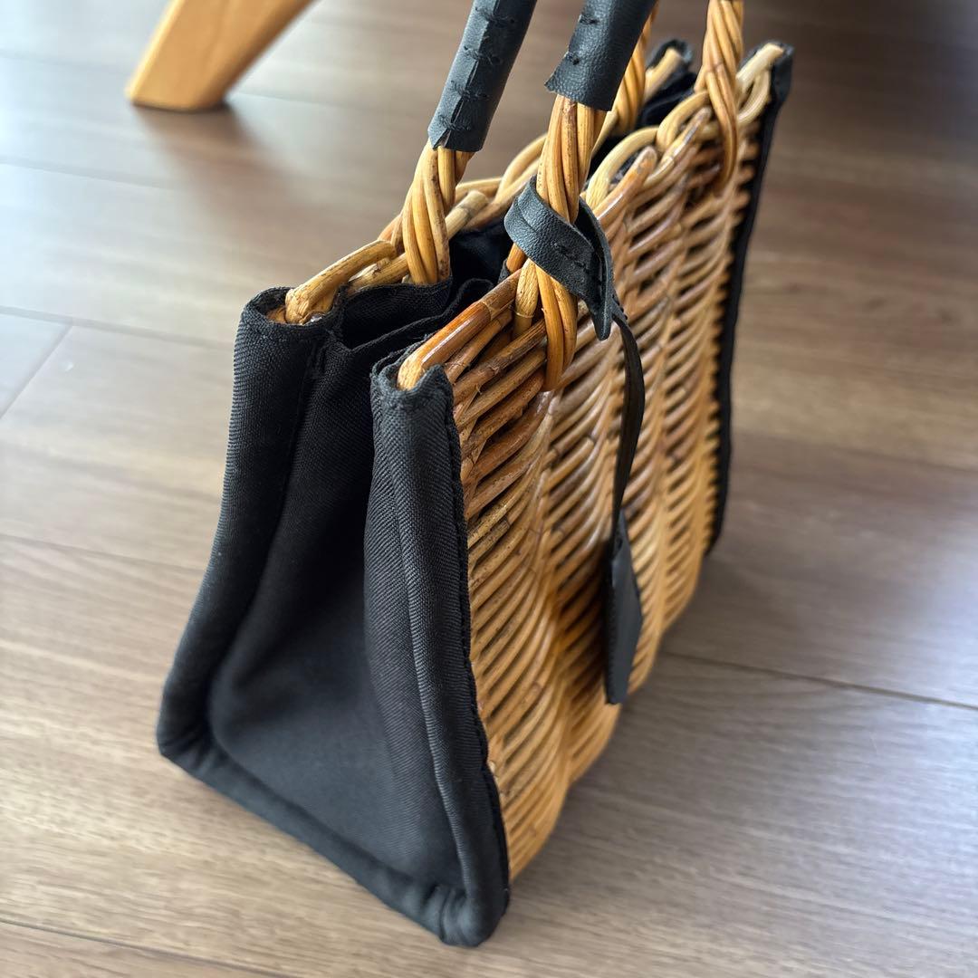 オッズ　天然アラログかごバッグ　かごバッグ