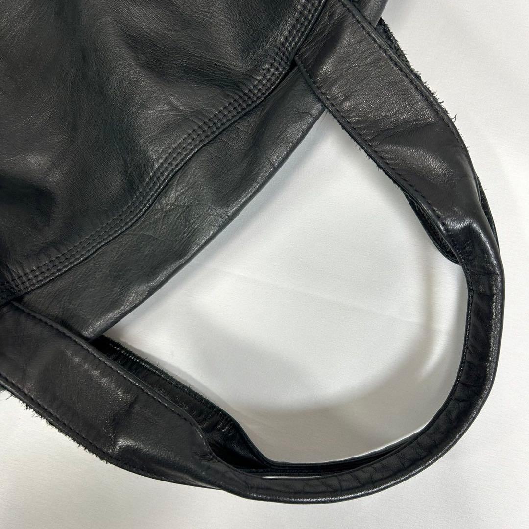 【極美品/ポーチ付】ポーター フランク 2way ボストンバッグ レザー 黒