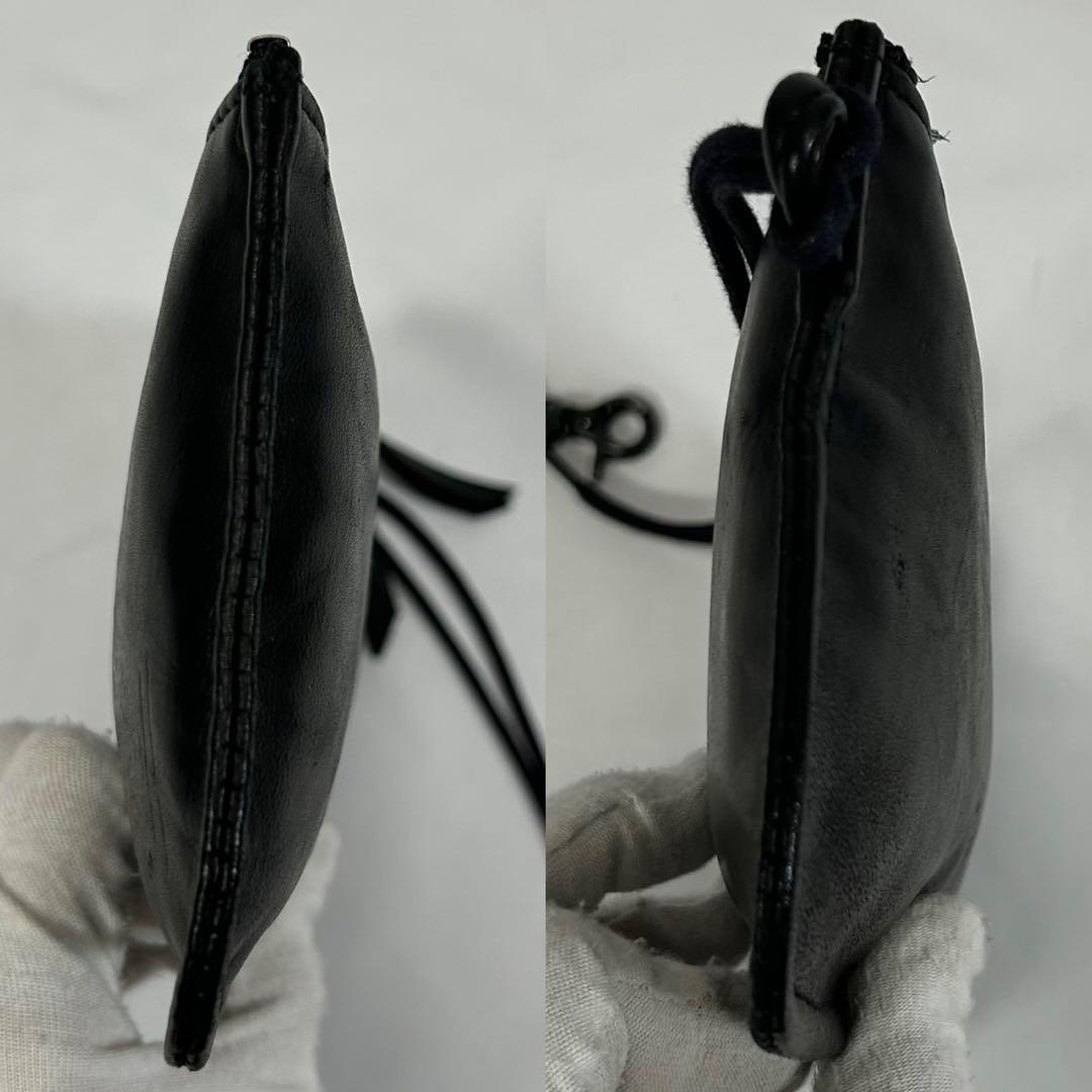 【極美品/ポーチ付】ポーター フランク 2way ボストンバッグ レザー 黒