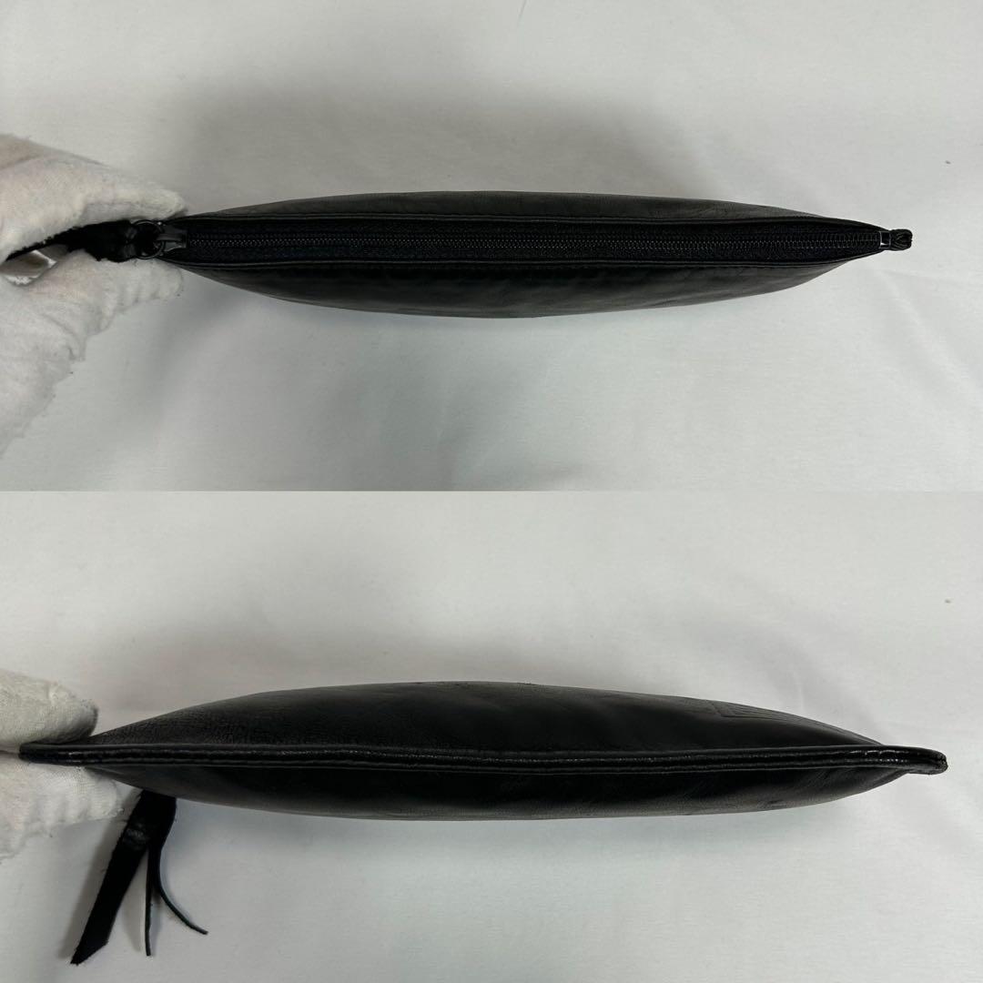 【極美品/ポーチ付】ポーター フランク 2way ボストンバッグ レザー 黒