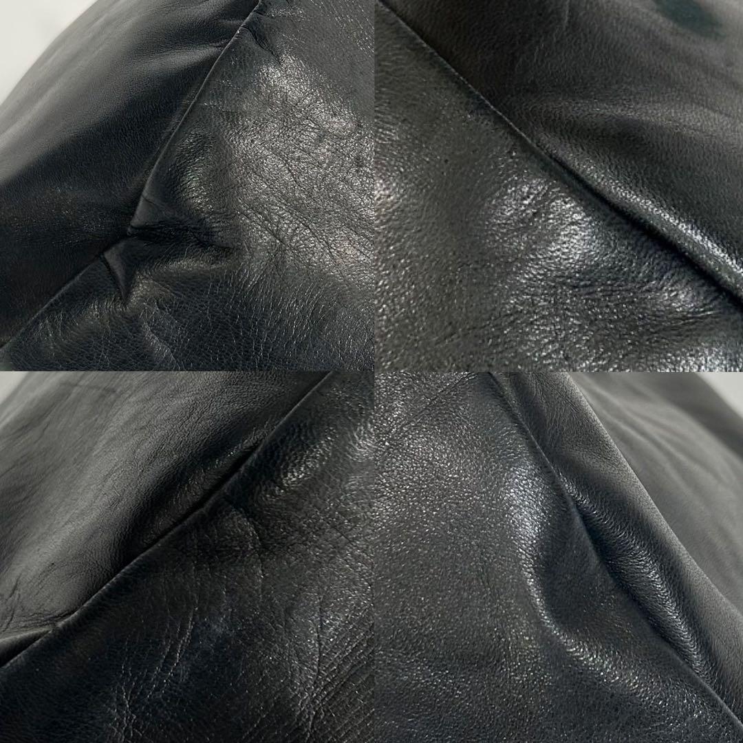 【極美品/ポーチ付】ポーター フランク 2way ボストンバッグ レザー 黒