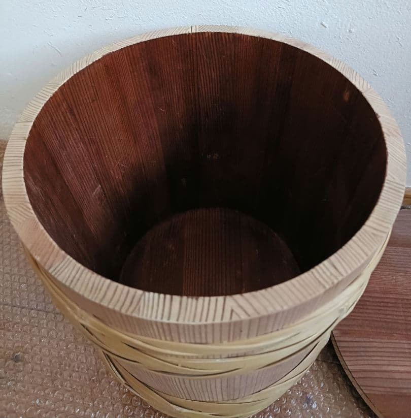 藤井製桶所　味噌桶　10kg用　手作り　桶　味噌作り