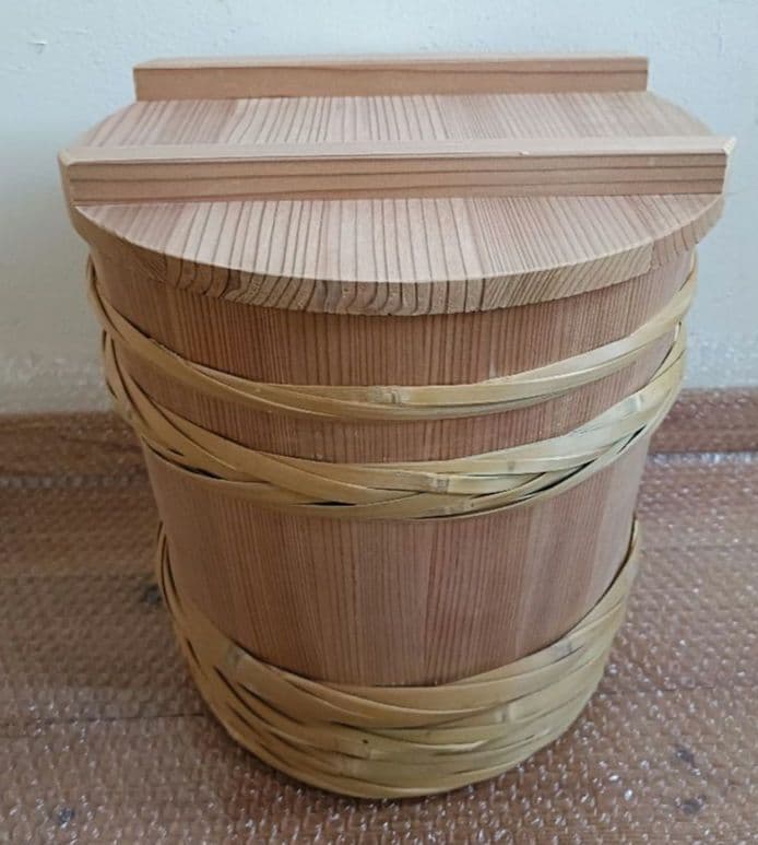 藤井製桶所　味噌桶　10kg用　手作り　桶　味噌作り