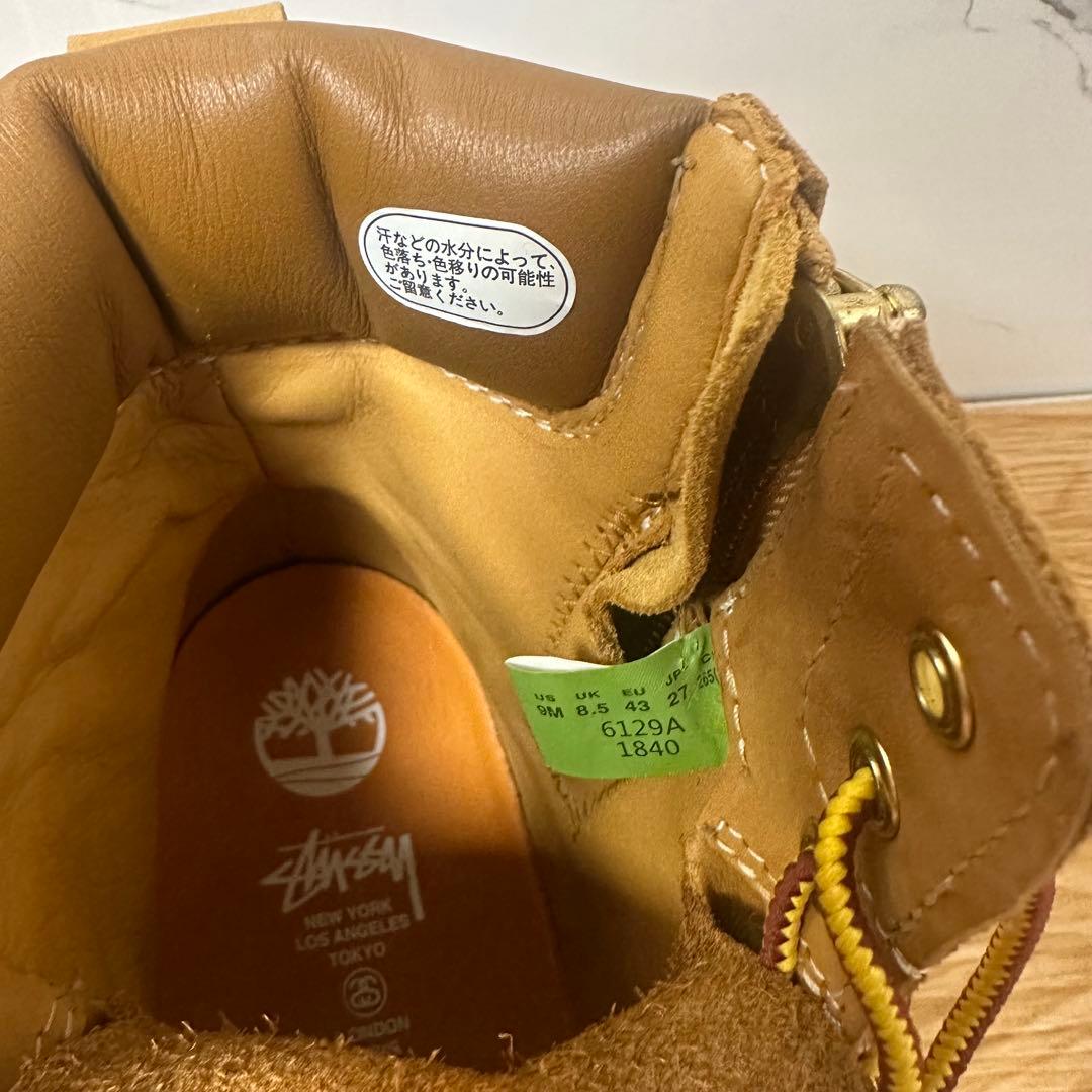 激レアコラボSTÜSSY×Timberland 6インチプレミアムブーツ27cm