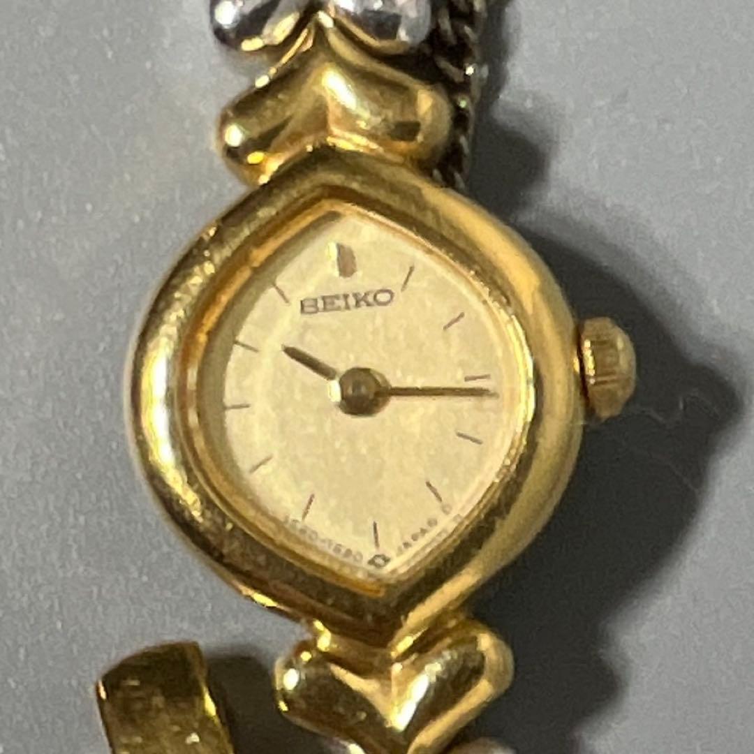 SEIKO　コンビカラー　ブレスレット　ウォッチ　レディース　腕時計　不動